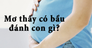 Mơ thấy có bầu đánh con gì? Ý nghĩa giấc mơ có bầu